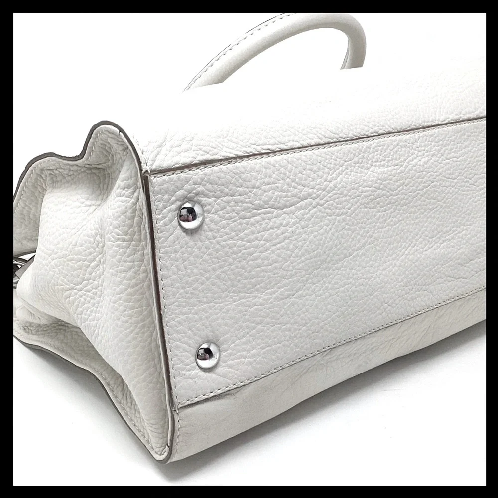 MICHAEL KORS Hamilton Large EW Tote Soft Pebbled Leather Color: Vanilla - Picture 11 of 16